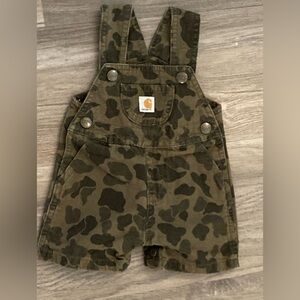 Carhartt Kids Green Camo Overalls Size 3Months